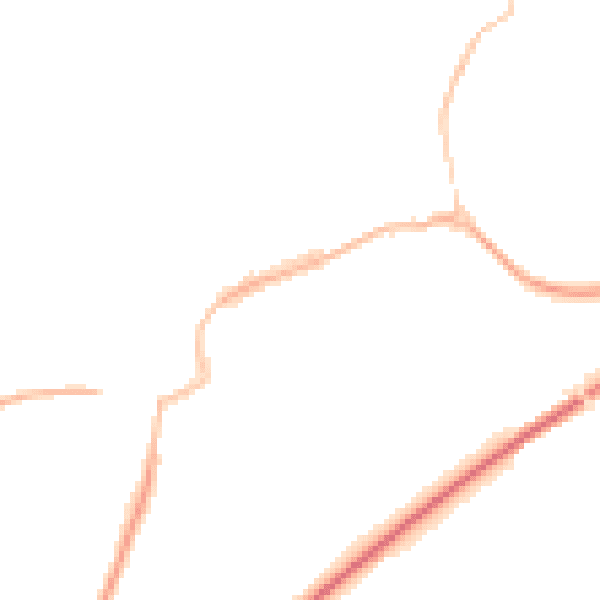Night-time road noise heatmap for TS9 5BF