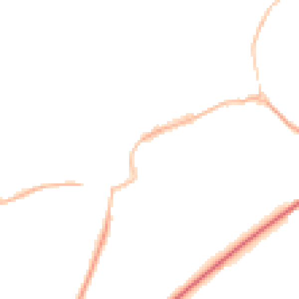 Night-time road noise heatmap for TS9 5BG