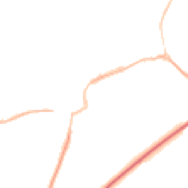 Night-time road noise heatmap for TS9 5BJ
