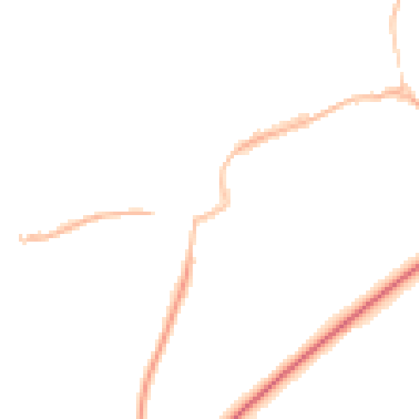 Night-time road noise heatmap for TS9 5BN