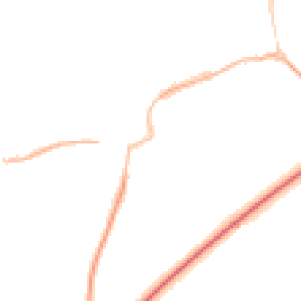 Night-time road noise heatmap for TS9 5BP