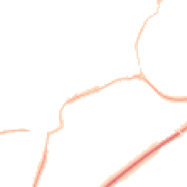 Night-time road noise heatmap for TS9 5DG