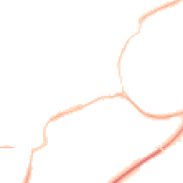 Night-time road noise heatmap for TS9 5DL
