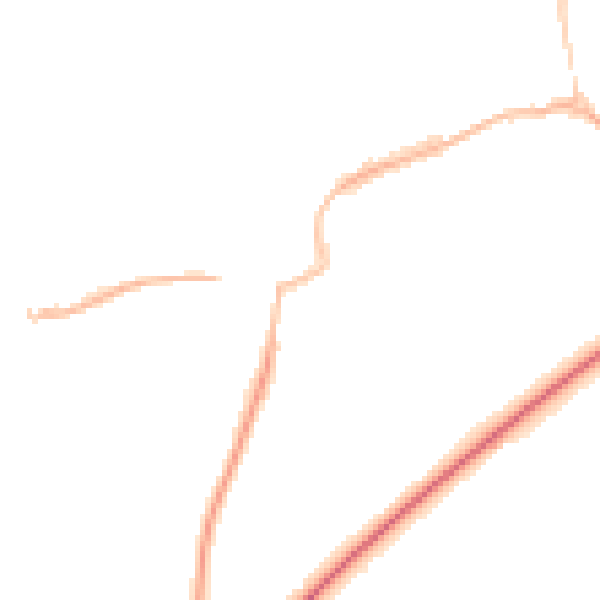 Night-time road noise heatmap for TS9 5FG