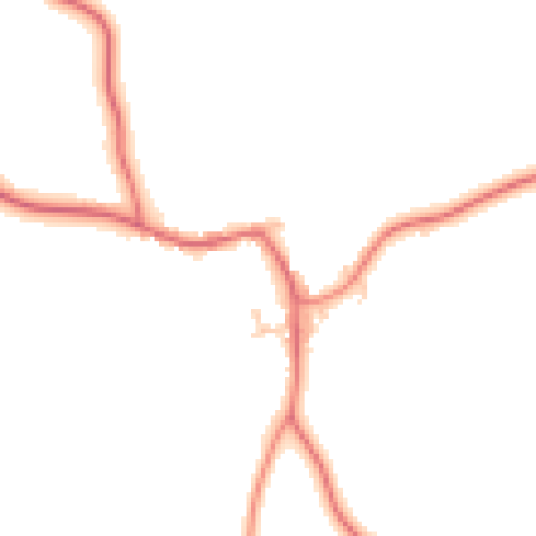 Daytime road noise heatmap for TS9 5LP