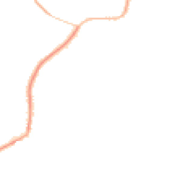 Night-time road noise heatmap for TS9 6AS
