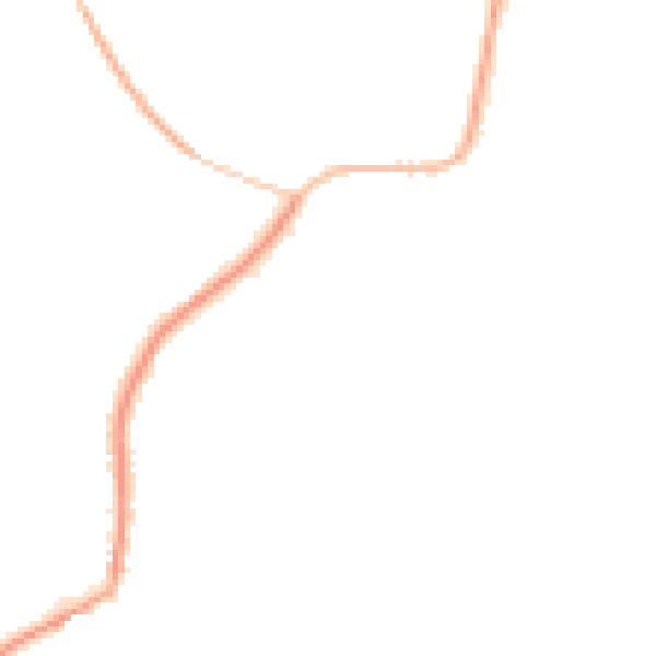 Night-time road noise heatmap for TS9 6AY