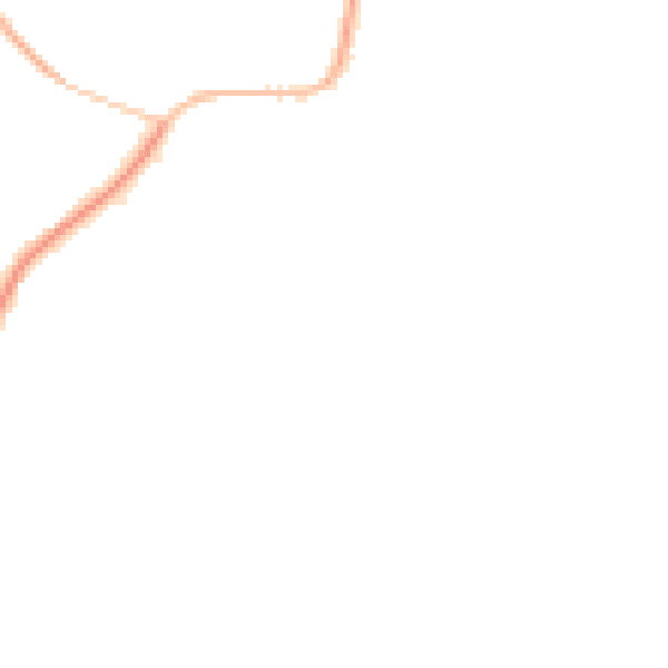 Night-time road noise heatmap for TS9 6EX
