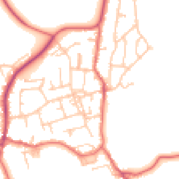 Daytime road noise heatmap for TS9 6GB