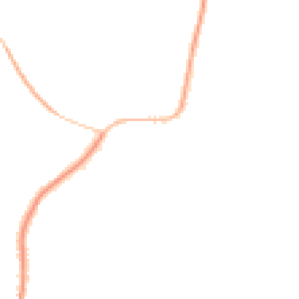 Night-time road noise heatmap for TS9 6PW