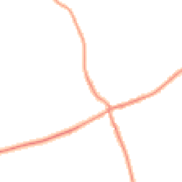 Daytime road noise heatmap for TS9 7AJ