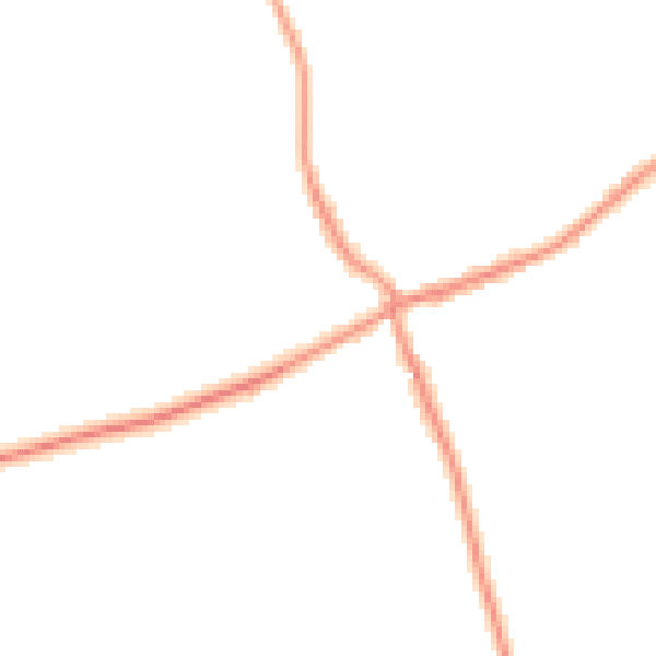 Daytime road noise heatmap for TS9 7AW