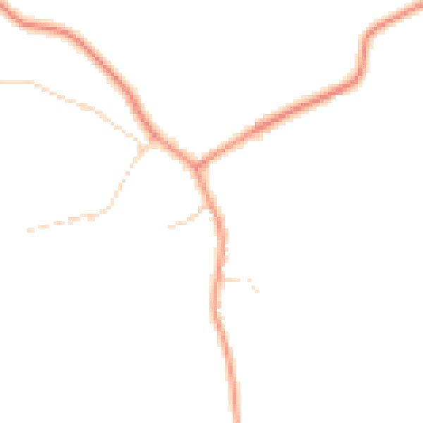Daytime road noise heatmap for TS9 7BW