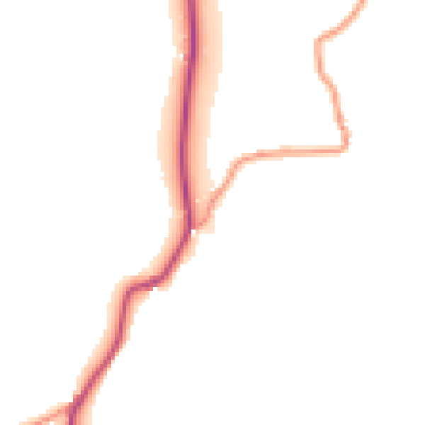 Daytime road noise heatmap for TS9 7HY