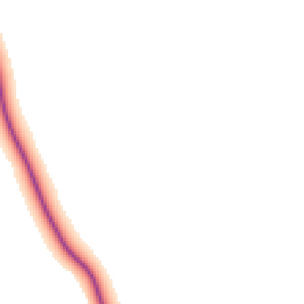 Daytime road noise heatmap for TS9 7JP