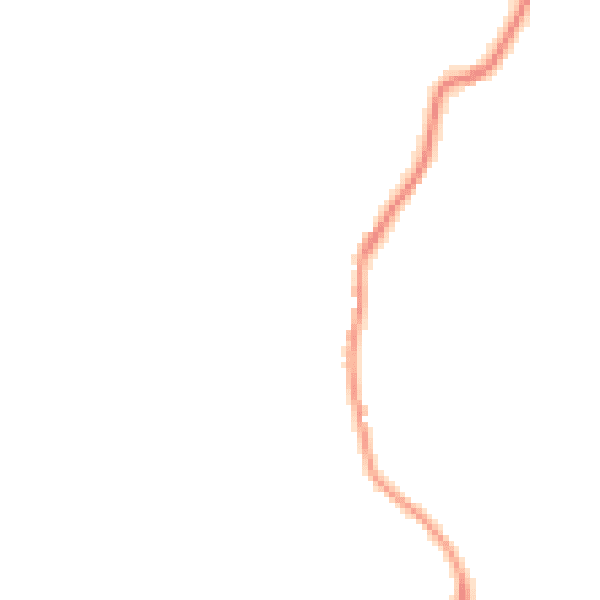 Night-time road noise heatmap for TS9 7JZ