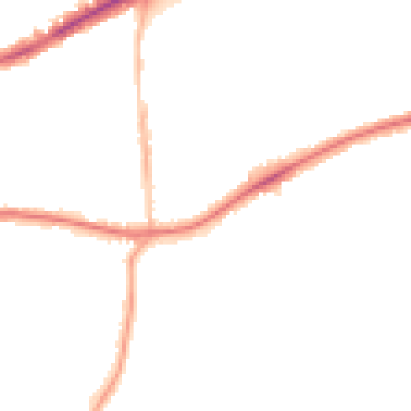 Night-time road noise heatmap for TW10 5AH