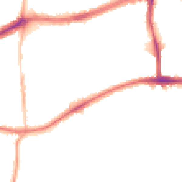 Night-time road noise heatmap for TW10 5DG