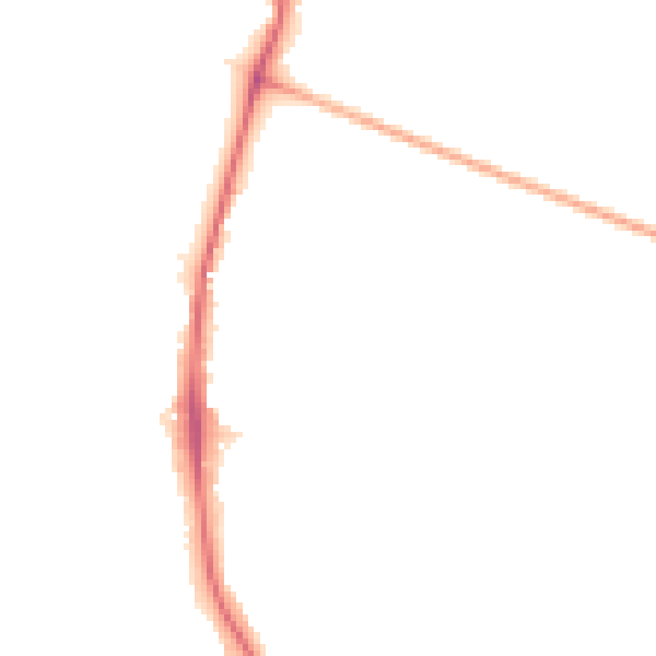 Night-time road noise heatmap for TW10 5LX