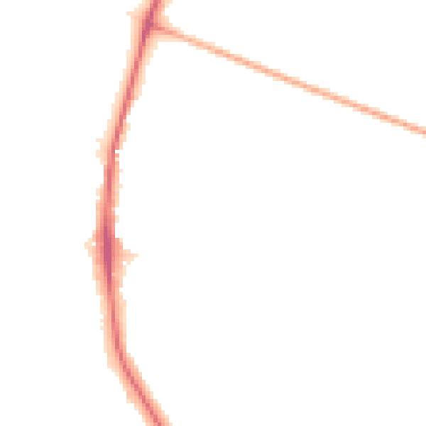 Night-time road noise heatmap for TW10 5LY