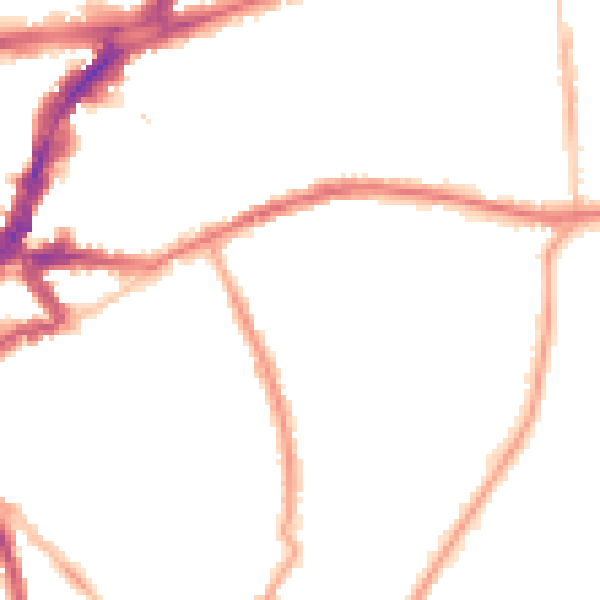 Night-time road noise heatmap for TW10 6DJ