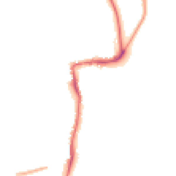 Night-time road noise heatmap for TW10 7AF