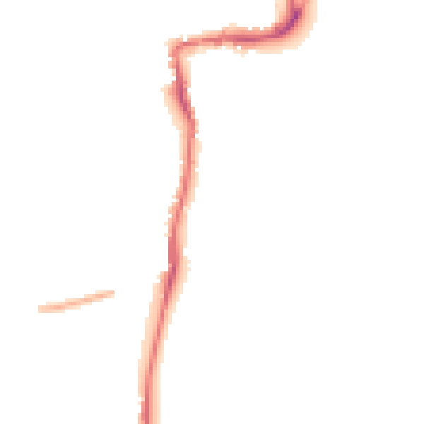 Night-time road noise heatmap for TW10 7AU