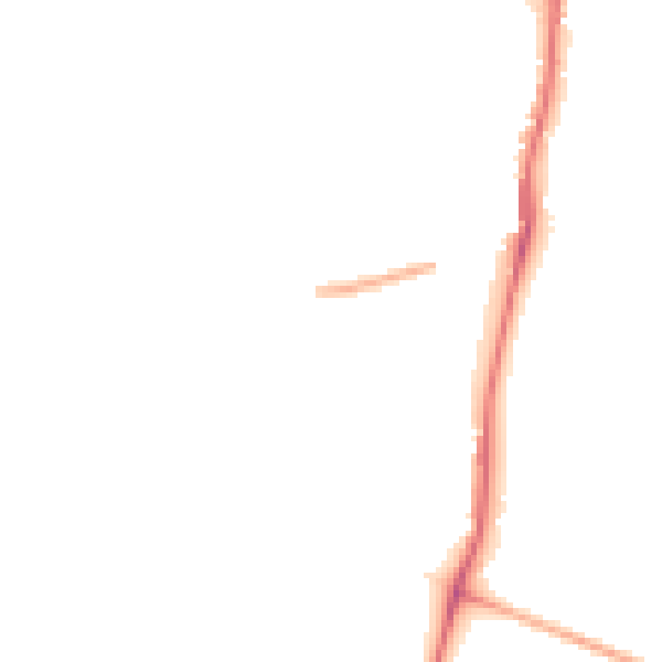 Night-time road noise heatmap for TW10 7BZ