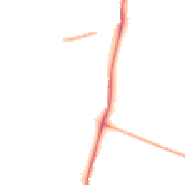 Night-time road noise heatmap for TW10 7DF