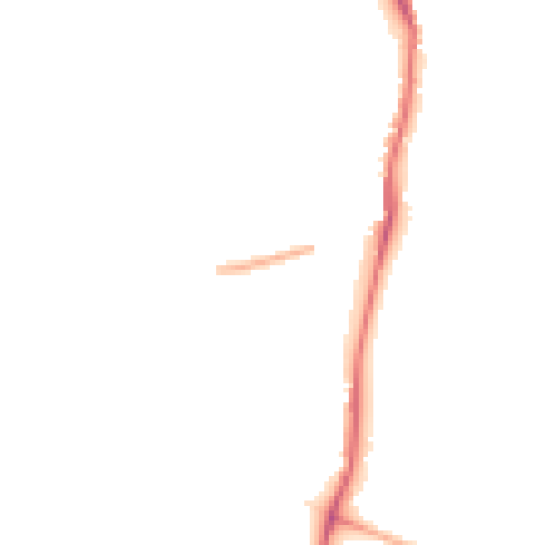 Night-time road noise heatmap for TW10 7EW