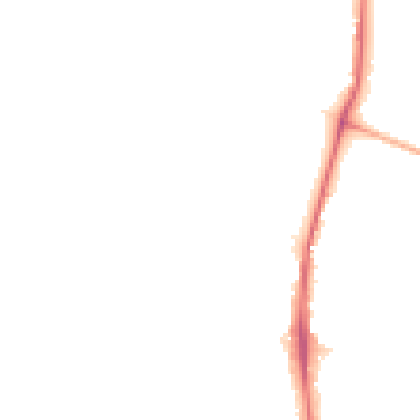Night-time road noise heatmap for TW10 7JS
