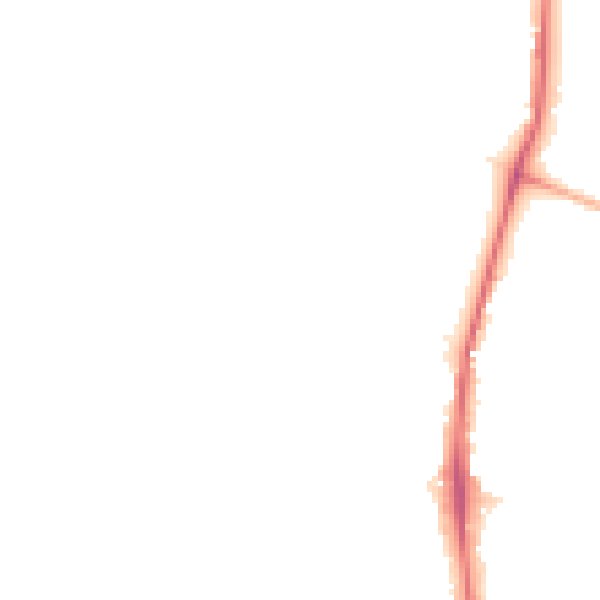 Night-time road noise heatmap for TW10 7LU