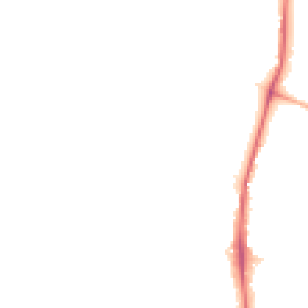 Night-time road noise heatmap for TW10 7LX