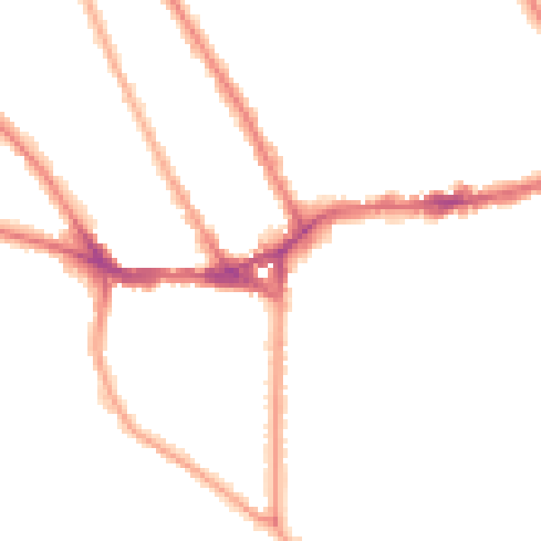 Night-time road noise heatmap for TW11 0AA