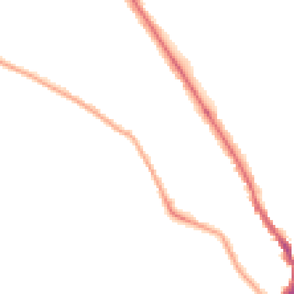 Night-time road noise heatmap for TW11 0BF