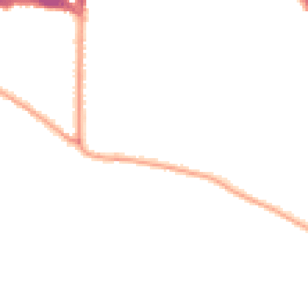Night-time road noise heatmap for TW11 0BP