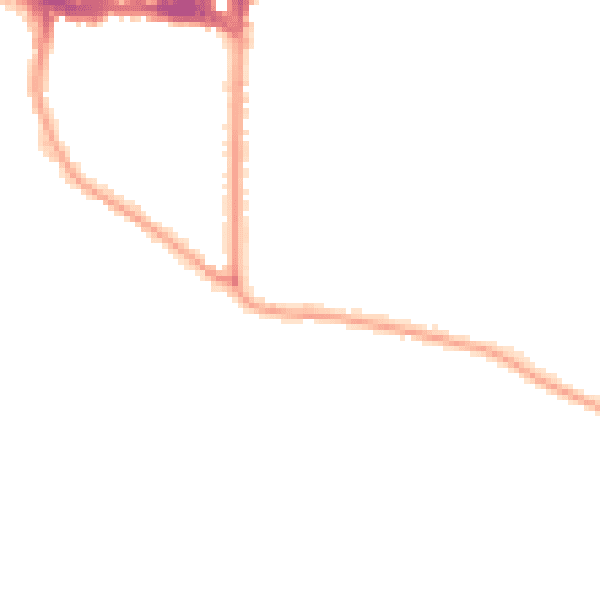 Night-time road noise heatmap for TW11 0BS