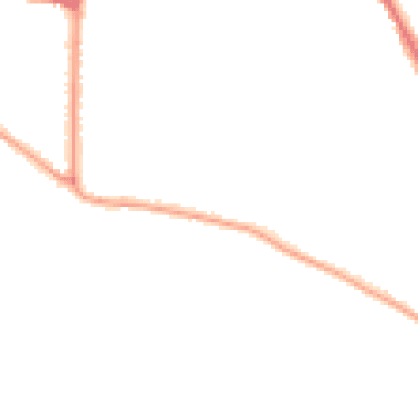 Night-time road noise heatmap for TW11 0DF