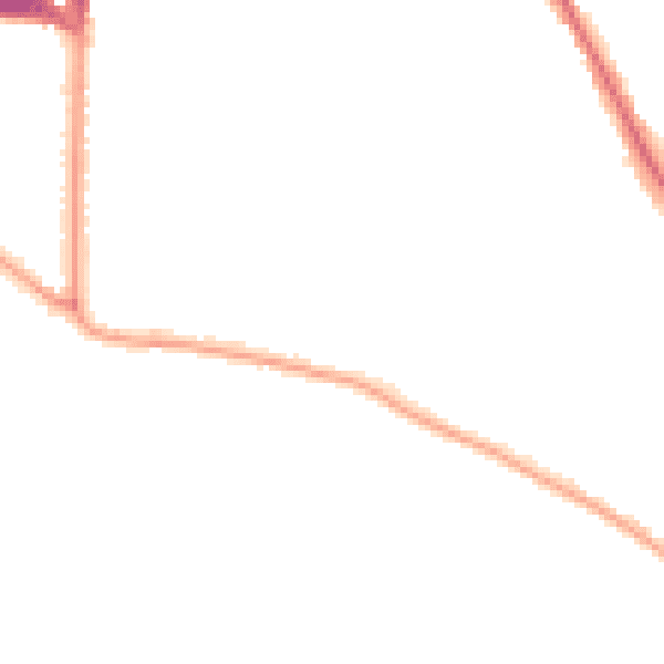 Night-time road noise heatmap for TW11 0DG