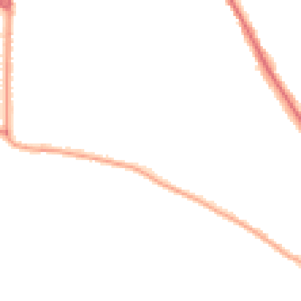 Night-time road noise heatmap for TW11 0DJ