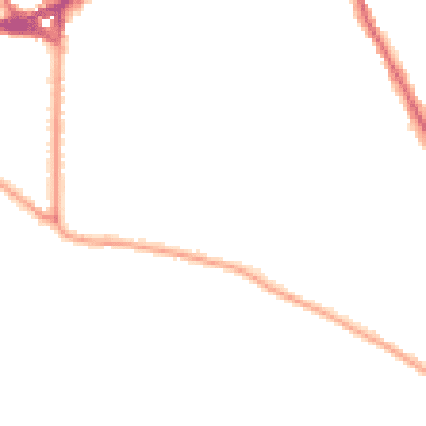 Night-time road noise heatmap for TW11 0DL