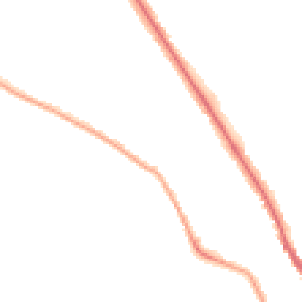 Night-time road noise heatmap for TW11 0ED