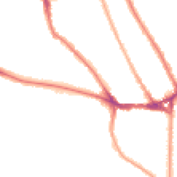 Night-time road noise heatmap for TW11 0JS