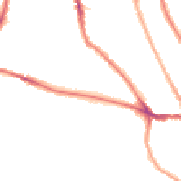 Night-time road noise heatmap for TW11 0NY