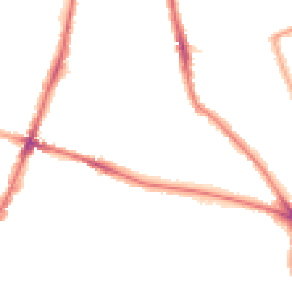 Night-time road noise heatmap for TW11 0PL