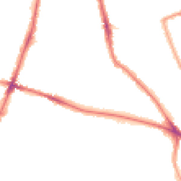 Night-time road noise heatmap for TW11 0PW