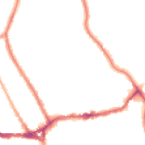 Night-time road noise heatmap for TW11 8DP