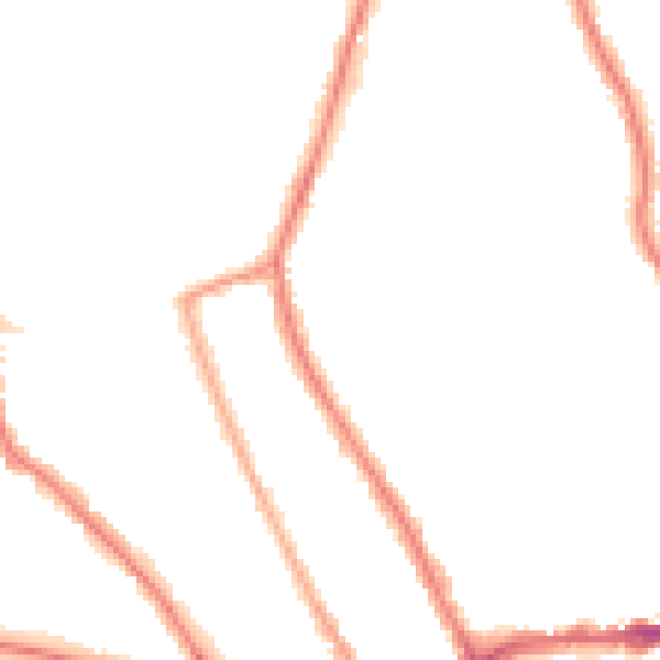 Night-time road noise heatmap for TW11 8NL