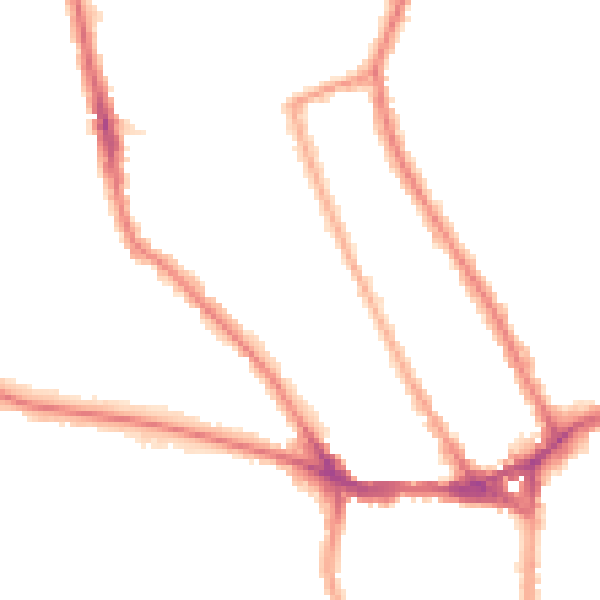 Night-time road noise heatmap for TW11 8RU
