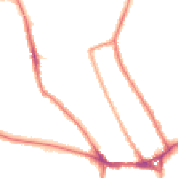 Night-time road noise heatmap for TW11 8ST